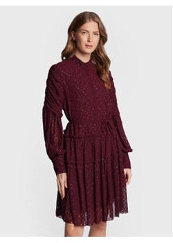 Bruuns Bazaar Sukienka koszulowa Angelonia Adala BBW3088 Bordowy Regular Fit ze sklepu MODIVO w kategorii Sukienki - zdjęcie 168587721