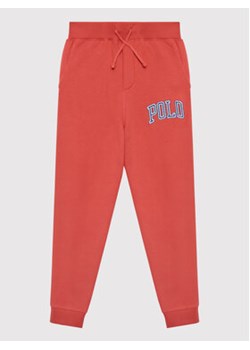 Polo Ralph Lauren Spodnie dresowe 323851015004 Czerwony Regular Fit ze sklepu MODIVO w kategorii Spodnie chłopięce - zdjęcie 168588000