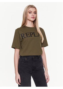 Replay T-Shirt W3698E.000.23188P Zielony Relaxed Fit ze sklepu MODIVO w kategorii Bluzki damskie - zdjęcie 168588102