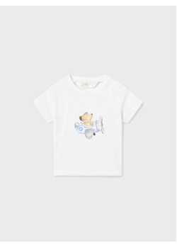 Mayoral T-Shirt 1001 Biały Regular Fit ze sklepu MODIVO w kategorii Koszulki niemowlęce - zdjęcie 168588563