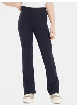 Tommy Hilfiger Spodnie materiałowe KG0KG07603 Granatowy Regular Fit ze sklepu MODIVO w kategorii Spodnie dziewczęce - zdjęcie 168588770