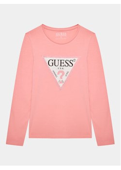 Guess Bluzka J2YI50 K6YW1 Różowy Regular Fit ze sklepu MODIVO w kategorii Bluzki dziewczęce - zdjęcie 168588971