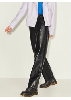 JJXX Spodnie skórzane 12204722 Czarny Straight Fit ze sklepu MODIVO w kategorii Spodnie damskie - zdjęcie 168589324