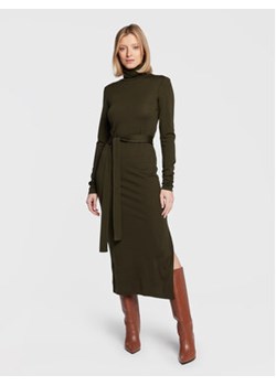 Polo Ralph Lauren Sukienka dzianinowa 211873076001 Zielony Regular Fit ze sklepu MODIVO w kategorii Sukienki - zdjęcie 168589553