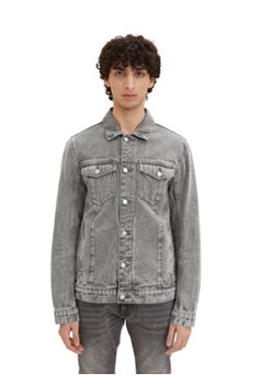 Tom Tailor Denim Kurtka jeansowa 1035513 Szary ze sklepu MODIVO w kategorii Kurtki męskie - zdjęcie 168589803
