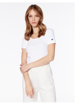 Champion T-Shirt 116263 Biały Regular Fit ze sklepu MODIVO w kategorii Bluzki damskie - zdjęcie 168589930