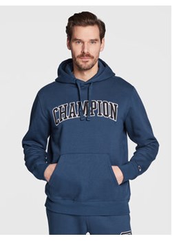Champion Bluza Heavy Fleece Bookstore 217876 Granatowy Regular Fit ze sklepu MODIVO w kategorii Bluzy męskie - zdjęcie 168590230