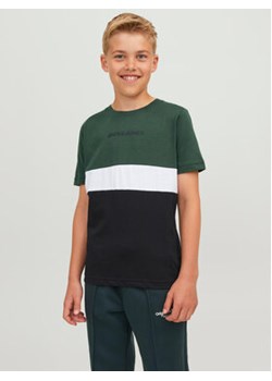 Jack&Jones Junior T-Shirt 12237430 Zielony Regular Fit ze sklepu MODIVO w kategorii T-shirty chłopięce - zdjęcie 168590234