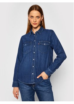 Levi's® Koszula jeansowa Essential Western 16786-0007 Granatowy Regular Fit ze sklepu MODIVO w kategorii Koszule damskie - zdjęcie 168590852