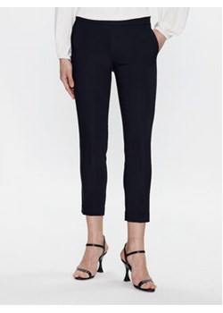 Morgan Spodnie materiałowe 211-PROSY.F Granatowy Slim Fit ze sklepu MODIVO w kategorii Spodnie damskie - zdjęcie 168591992