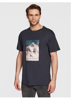 Solid T-Shirt Daunte 21107309 Granatowy Casual Fit ze sklepu MODIVO w kategorii T-shirty męskie - zdjęcie 168592890