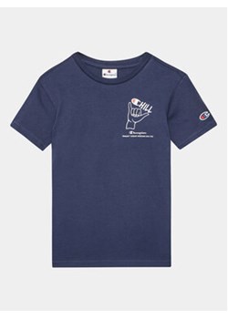 Champion T-Shirt 306373 Granatowy Regular Fit ze sklepu MODIVO w kategorii T-shirty chłopięce - zdjęcie 168593531