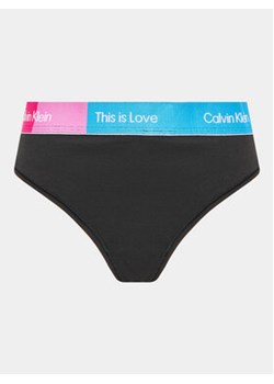 Calvin Klein Underwear Stringi 000QF7279E Czarny ze sklepu MODIVO w kategorii Majtki damskie - zdjęcie 168593712