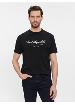KARL LAGERFELD T-Shirt 755403 541221 Czarny Regular Fit ze sklepu MODIVO w kategorii T-shirty męskie - zdjęcie 168594104