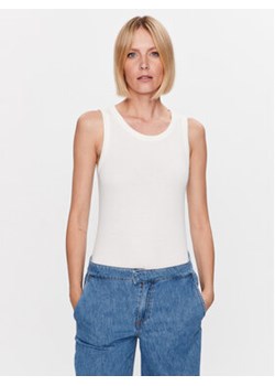 Fransa Top 20612012 Biały Slim Fit ze sklepu MODIVO w kategorii Bluzki damskie - zdjęcie 168594731