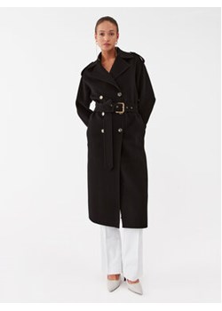 Pinko Płaszcz wełniany Testo 101672 Y27P Czarny Regular Fit ze sklepu MODIVO w kategorii Płaszcze damskie - zdjęcie 168594861