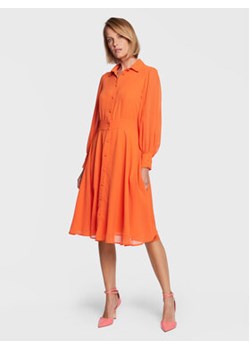 Fracomina Sukienka koszulowa FS23SD2003W41201 Pomarańczowy Regular Fit ze sklepu MODIVO w kategorii Sukienki - zdjęcie 168594944