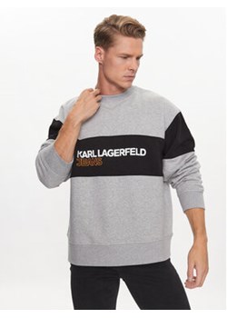 Karl Lagerfeld Jeans Bluza 231D1803 Szary Relaxed Fit ze sklepu MODIVO w kategorii Bluzy męskie - zdjęcie 168595022