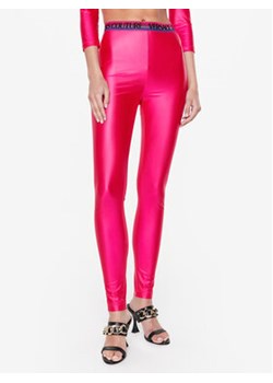 Versace Jeans Couture Legginsy 74HAC101 Różowy Slim Fit ze sklepu MODIVO w kategorii Spodnie damskie - zdjęcie 168595041