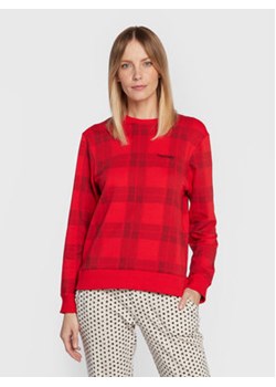 Calvin Klein Underwear Bluza 000QS6953E Czerwony Regular Fit ze sklepu MODIVO w kategorii Bluzy damskie - zdjęcie 168595112