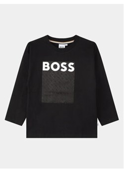 Boss Bluzka J25O75 D Czarny Loose Fit ze sklepu MODIVO w kategorii T-shirty chłopięce - zdjęcie 168595133