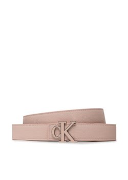 Calvin Klein Jeans Pasek Damski Mono Hardware Outline Belt 30mm K60K609318 Różowy ze sklepu MODIVO w kategorii Paski damskie - zdjęcie 168595180