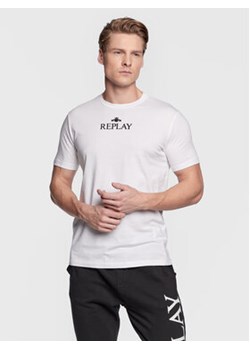 Replay T-Shirt M6473.000.22980P Biały Regular Fit ze sklepu MODIVO w kategorii T-shirty męskie - zdjęcie 168595541