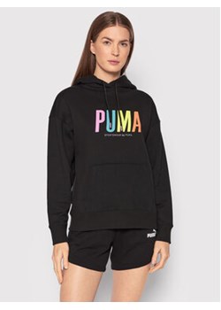 Puma Bluza SWXp Graphic 533564 Czarny Regular Fit ze sklepu MODIVO w kategorii Bluzy damskie - zdjęcie 168595551