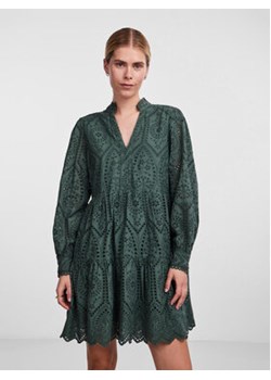 YAS Sukienka codzienna 26027162 Zielony Regular Fit ze sklepu MODIVO w kategorii Sukienki - zdjęcie 168595590