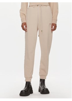 Pinko Spodnie dresowe Carico 100371 A1N7 Beżowy Regular Fit ze sklepu MODIVO w kategorii Spodnie damskie - zdjęcie 168595784