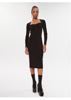 KARL LAGERFELD Sukienka dzianinowa 235W1312 Czarny Slim Fit ze sklepu MODIVO w kategorii Sukienki - zdjęcie 168595790