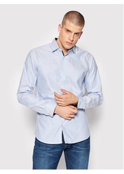 Selected Homme Koszula New Mark 16058640 Niebieski Slim Fit ze sklepu MODIVO w kategorii Koszule męskie - zdjęcie 168595812