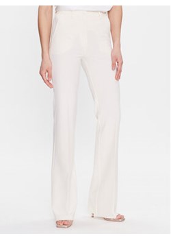 Marella Spodnie materiałowe Morena 2331312231 Écru Straight Fit ze sklepu MODIVO w kategorii Spodnie damskie - zdjęcie 168596104