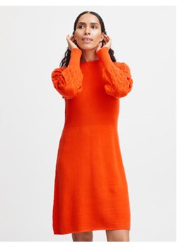 b.young Sukienka dzianinowa 20813517 Pomarańczowy Regular Fit ze sklepu MODIVO w kategorii Sukienki - zdjęcie 168596202