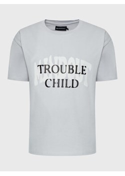 Mindout T-Shirt Unisex Trouble Child Szary Oversize ze sklepu MODIVO w kategorii Bluzki damskie - zdjęcie 168597000