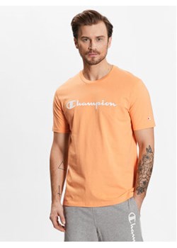 Champion T-Shirt 218531 Pomarańczowy Regular Fit ze sklepu MODIVO w kategorii T-shirty męskie - zdjęcie 168598113