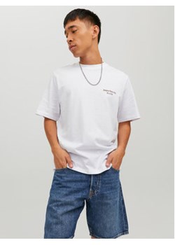 Jack&Jones T-Shirt Grocery 12230754 Biały Oversize ze sklepu MODIVO w kategorii T-shirty męskie - zdjęcie 168598164