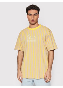 Karl Kani T-Shirt Pinstripe 6033293 Beżowy Regular Fit ze sklepu MODIVO w kategorii T-shirty męskie - zdjęcie 168598504