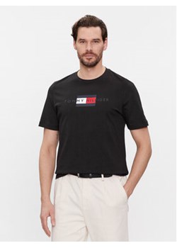 Tommy Hilfiger T-Shirt Flag Tee MW0MW37859 Czarny Regular Fit ze sklepu MODIVO w kategorii T-shirty męskie - zdjęcie 168598743