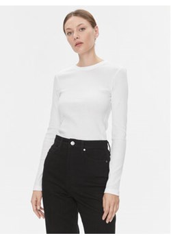 Calvin Klein Bluzka K20K206048 Biały Regular Fit ze sklepu MODIVO w kategorii Bluzki damskie - zdjęcie 168598772