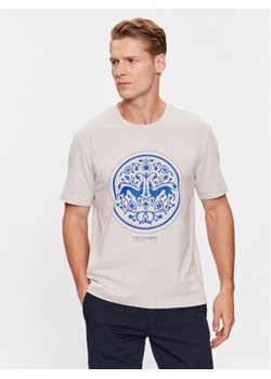 Trussardi T-Shirt 52T00776 Beżowy Regular Fit ze sklepu MODIVO w kategorii T-shirty męskie - zdjęcie 168599022