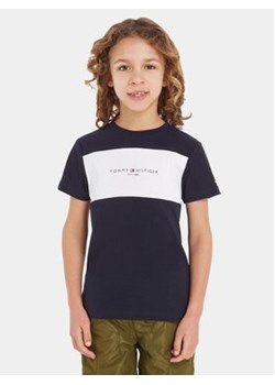 Tommy Hilfiger T-Shirt Colorblock KB0KB08552 M Granatowy Regular Fit ze sklepu MODIVO w kategorii T-shirty chłopięce - zdjęcie 168599080