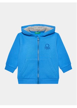 United Colors Of Benetton Bluza 3EB5G502F Niebieski Regular Fit ze sklepu MODIVO w kategorii Bluzy i swetry - zdjęcie 168600301