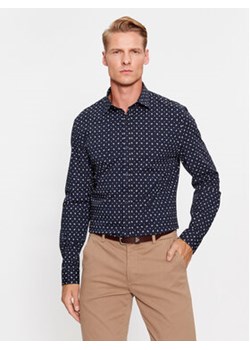 Guess Koszula M3BH55 W8BX1 Granatowy Slim Fit ze sklepu MODIVO w kategorii Koszule męskie - zdjęcie 168600924