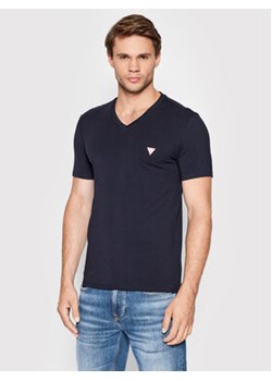 Guess T-Shirt M2YI32 J1311 Granatowy Super Slim Fit ze sklepu MODIVO w kategorii T-shirty męskie - zdjęcie 168601111