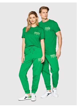 Diadora T-Shirt Unisex Manifesto 502.178208 Zielony Loose Fit ze sklepu MODIVO w kategorii Bluzki damskie - zdjęcie 168601171