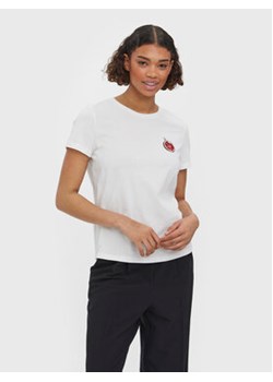 Vero Moda T-Shirt Fayfrancis 10276823 Biały Regular Fit ze sklepu MODIVO w kategorii Bluzki damskie - zdjęcie 168601512