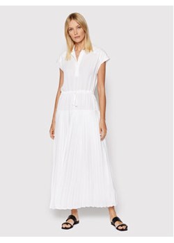Trussardi Sukienka codzienna Poly 56D00587 Biały Regular Fit ze sklepu MODIVO w kategorii Sukienki - zdjęcie 168602340