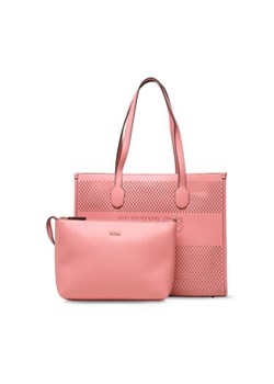 Guess Torebka Katey Perf (WH) HWWH87 69230 Różowy ze sklepu MODIVO w kategorii Torby Shopper bag - zdjęcie 168602760