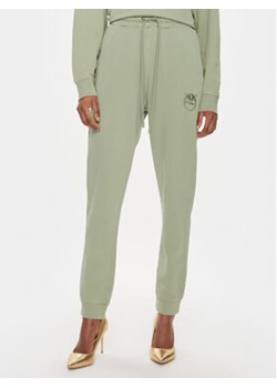 Pinko Spodnie dresowe Carico 100371 A1N7 Zielony Regular Fit ze sklepu MODIVO w kategorii Spodnie damskie - zdjęcie 168603531